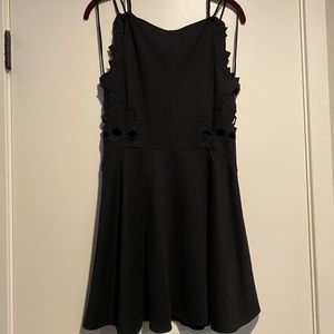 Free People Black Cutout Dress - Medium